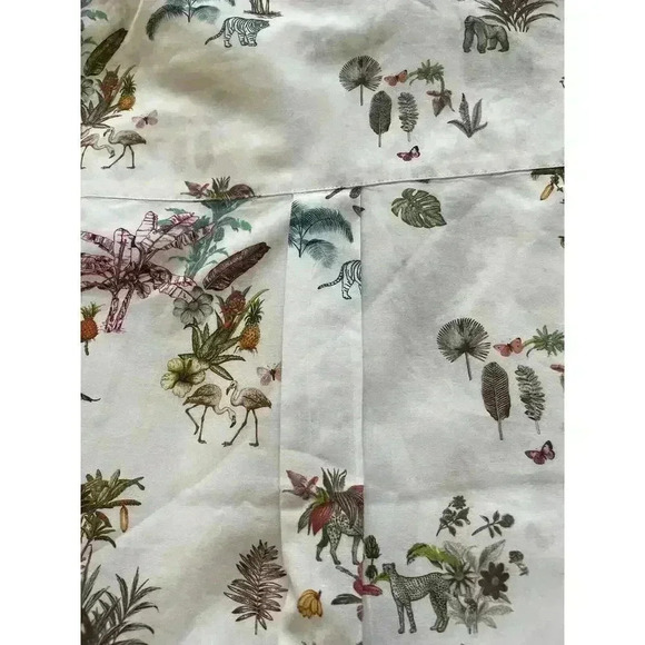 Poggianti 1958 3/4 Sleeve Button Down Shirt Size 2 Blouse Collared Top Italy - Picture 10 of 10